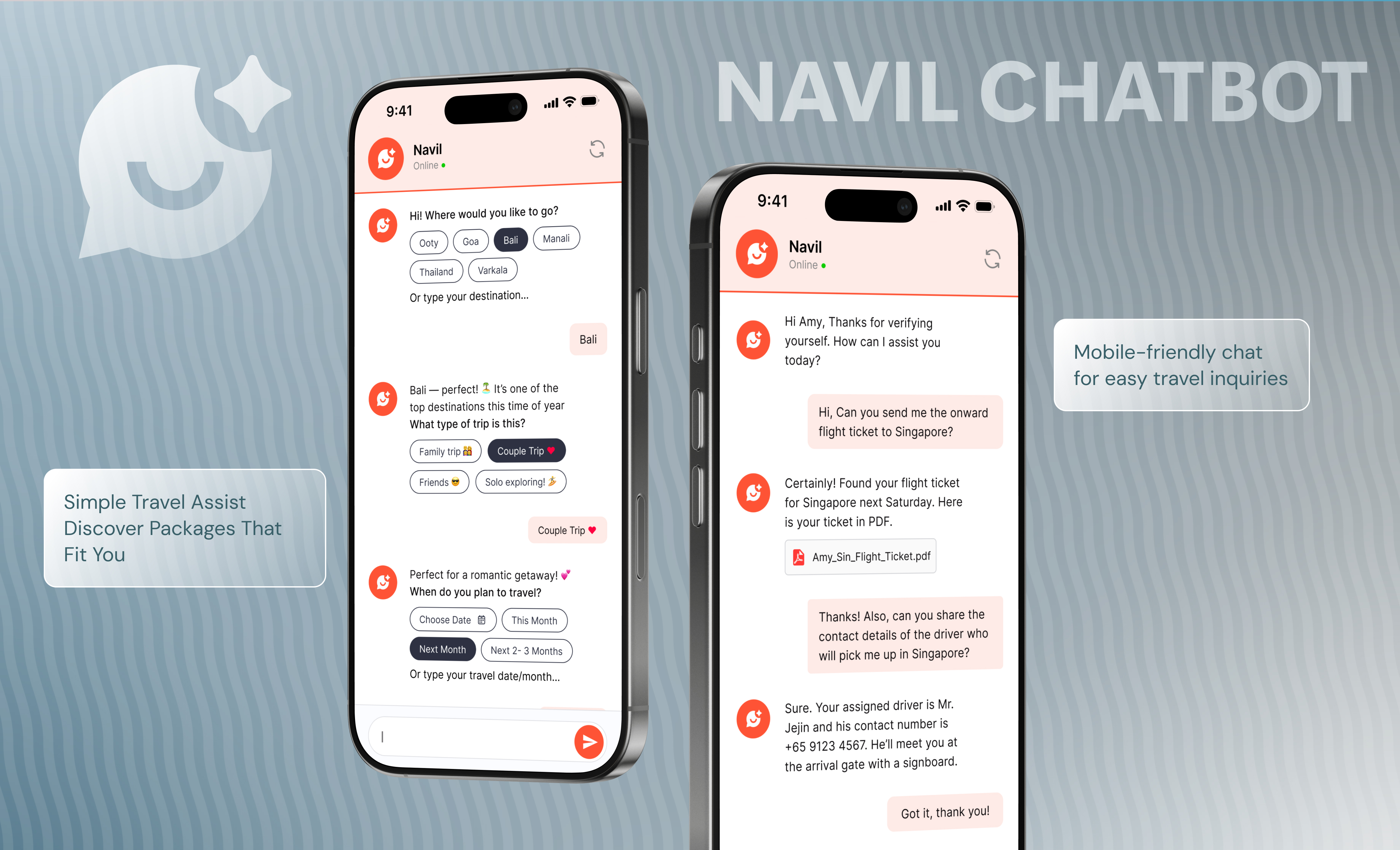 Mobile chat interface